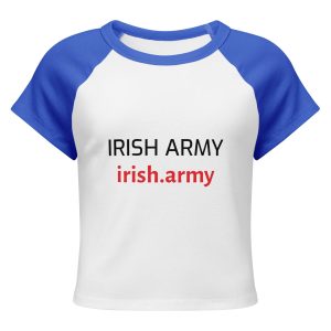Irish Army - Women's Micro Rib Raglan Baby Tee