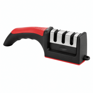 Kitchen Knife Sharpener with Non Slip Base Portable Manual Sharpening Tool