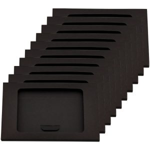 Kraft Paper Window Envelope Boxes for Postcards and Gift Packaging
