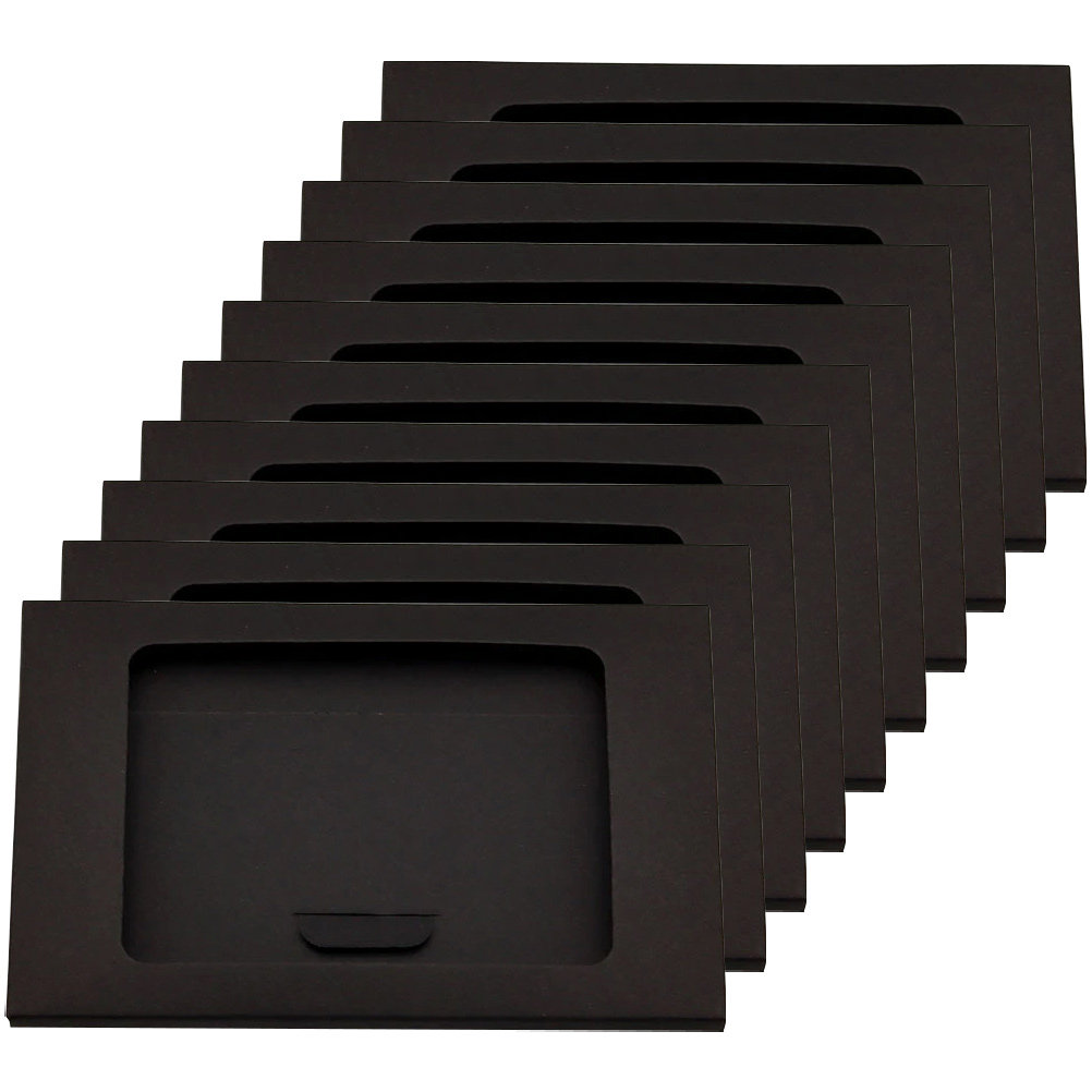 Kraft Paper Window Envelope Boxes for Postcards and Gift Packaging