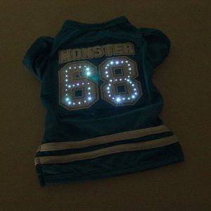 LED glowing pet clothes