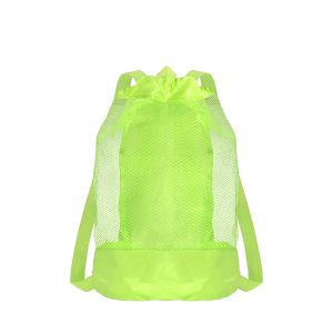 Lightweight Mesh Beach Bag with Starfish Design Drawstring Backpack