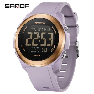 Men LED Digital Sport Watch Waterproof Multifunctional Electronic Stopwatch Watch