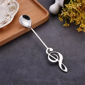 Musical Note Coffee Spoon Stainless Steel Dessert and Tea Stirring Spoon