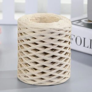 Natural Raffia Paper Ribbon 218 Yards for Gift Wrapping, Crochet and DIY Crafts