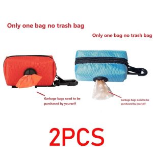 Portable Dog Poop Bag Holder & Dispenser Container
