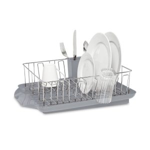 Professional 3 Piece Rust Resistant Dish Rack and Large Dish Drying Organizer