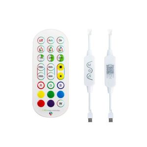 Smart 24-Key LED Strip Controller with 2.4G RF Remote for RGB Running Water Lights