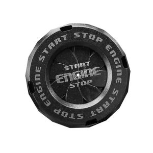 Sport Style Car Start Button Cover with Rotating Protective Ignition Switch Guard