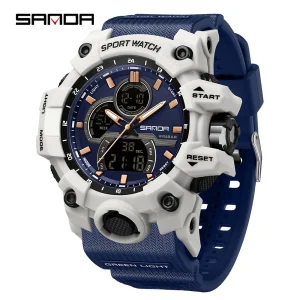 Waterproof Sports Watch for Men Dual Display Outdoor Digital Watch