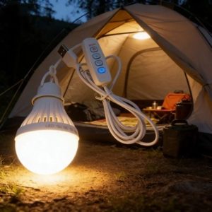 7W USB Emergency LED Light Bulb with 3-Color Dimming