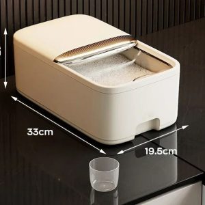 Airtight Rice Storage Box with Insect-Proof Freshness Chamber