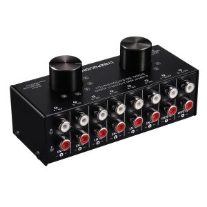 Audio Switcher 6 Input 2 Output Passive Stereo Audio Selector