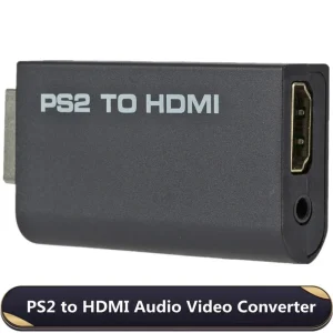 HD PS2 to HDMI-Compatible Adapter with Audio Output for PC All Display Modes
