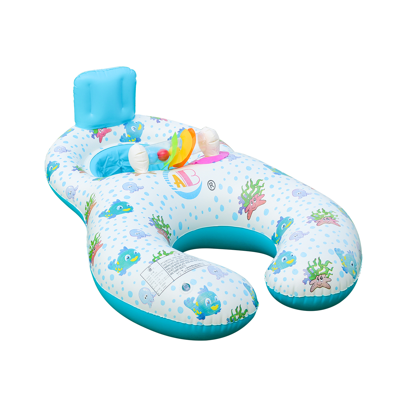 Inflatable Double Swim Ring Two Person Pool Float