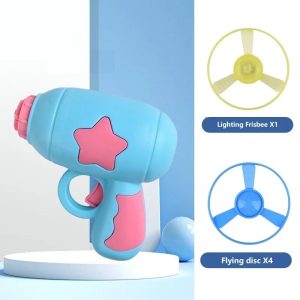 Interactive Mini Flying Disc Launcher Training Toy