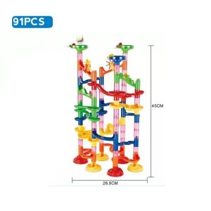 Kids Marble Run Building Blocks Race Track Set