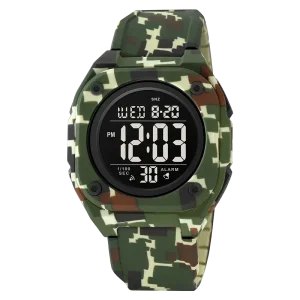 Mens Digital Sports Watch Waterproof Stopwatch Countdown LED Backlight