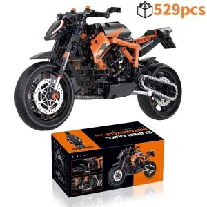 Motorcycle Building Blocks Technical MOC Model DIY Construction Kit