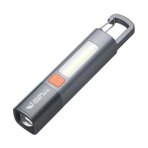 Rechargeable Super Bright LED Flashlight with Built-In Hanging Hook