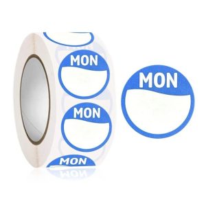 Removable Day of Week Food Rotation Labels Roll