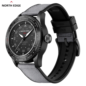 Solar Powered Watch for Men Water Resistant Pilot Watch